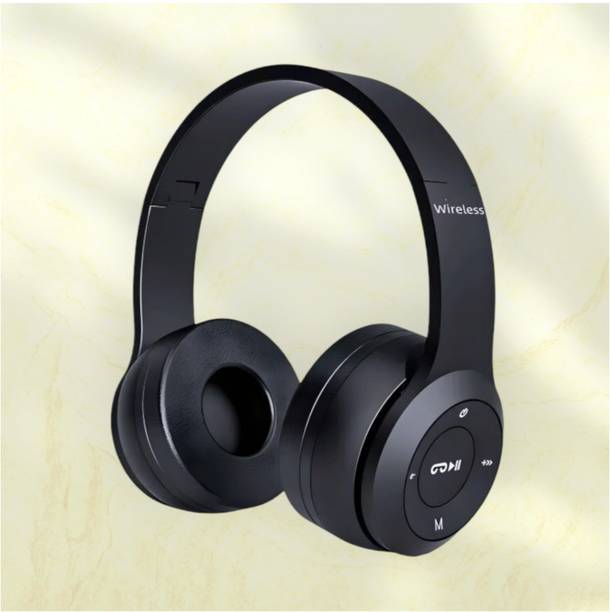 TWS On-Ear Music Headphones with Mic & SD Card Slot_AN Bluetooth & Wired