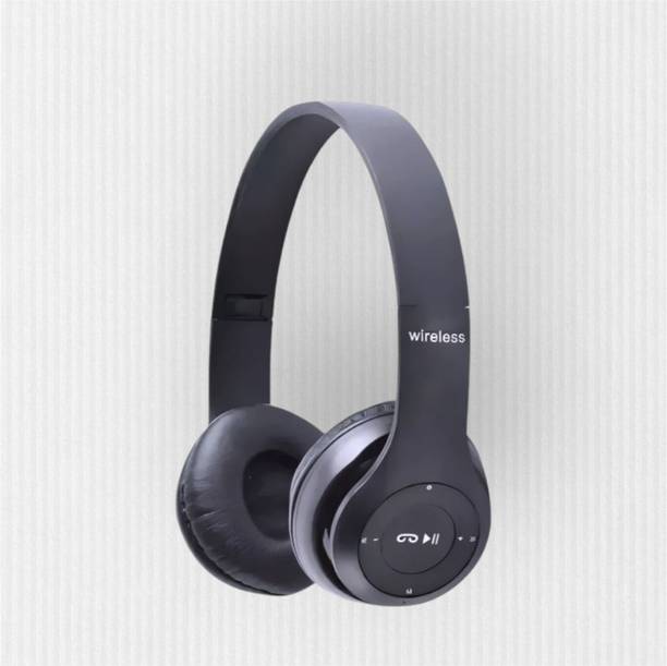 AIZINA HD Wireless Headphones with Mic & SD Card Slot, Extended Runtime_NC Bluetooth & Wired