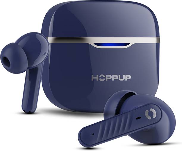 HOPPUP AirDoze Q505 Earbuds with Quad Mic ENC, 50H Playtime, Bluetooth v5.3 & Rage Mode Bluetooth Headset