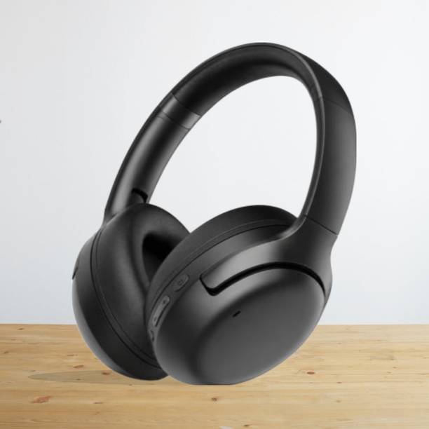 keeva 40H Play Super Bass ANC BT Wireless Headphone with Mic Foldable Design & Aux P55 Bluetooth & Wired