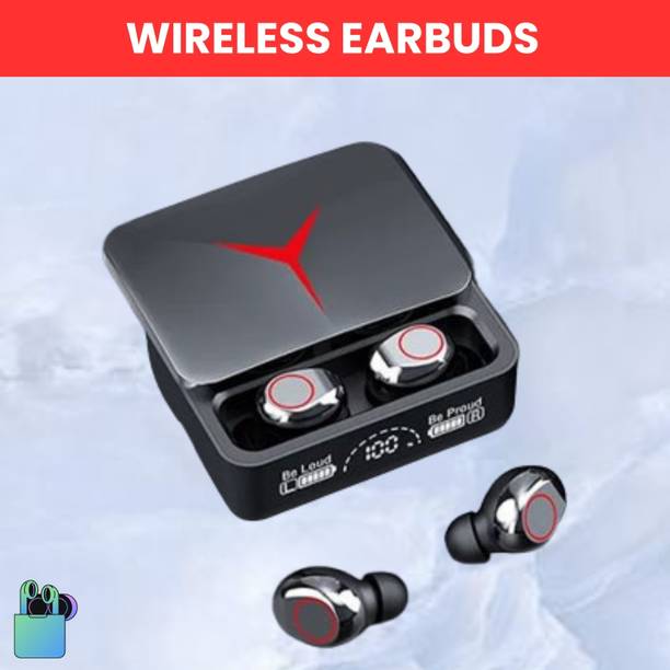Clairbell M90 Wireless Earbuds Slide Design With LED Display, HD Quality Sound & VoiceE176 Bluetooth