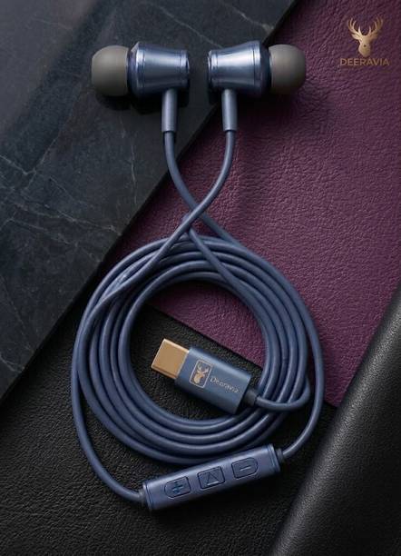 Deeravia Type-C Earphone|Enc Mic| Premium Earphone| Mag