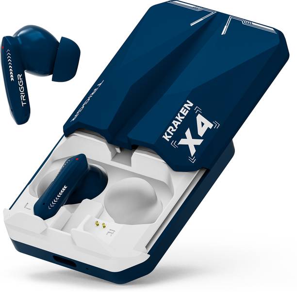 TRIGGR Kraken X4 with 13mm Drivers, 40ms Latency, ENC, 60H Battery, Rubber Finish, v5.4 Bluetooth