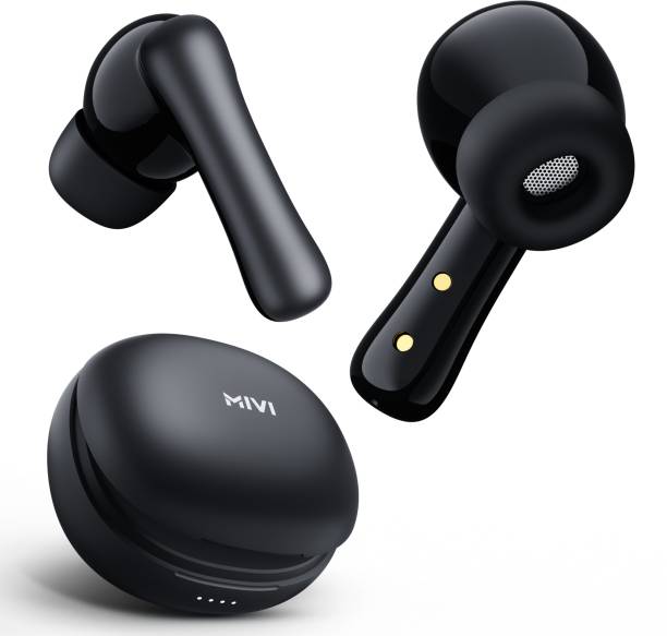 Mivi DuoPods i2 TWS,13mm Bass,45H Playtime,Dual Mic AI ENC,Low Latency,Type C,5.3 Bluetooth Headset