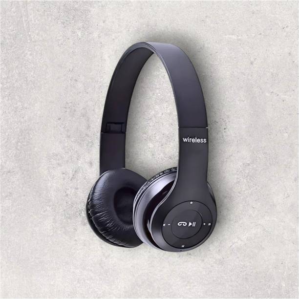 house of common Comfortable Wireless Headphones with Mic for All-Day Listening._PF Bluetooth & Wired