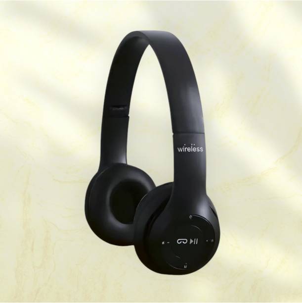 GDS Overhead Headphones with Mic & SD Card, Strong Battery Backup_4M Bluetooth & Wired