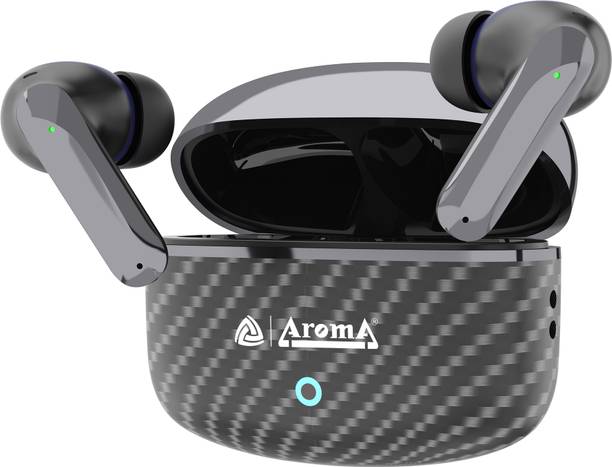 Aroma TWS9 Upto 55Hr Playtime*, Dual Paring, BT V5.3, Fast Charging, Heavy Bass Bluetooth
