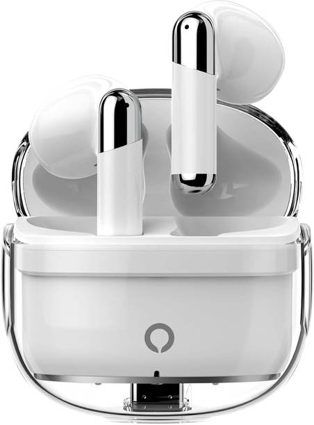 FXI DROPE Clear Wireless In-Ear Earbuds 13mm Driver, 33 Hrs Playtime, BT V 5.1, IPX4 Bluetooth