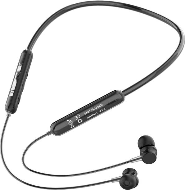Chaebol Wireless in Ear Neckband with Up to 48 hrs Playtime Dual Pairing, Magnetic Buds Bluetooth Gaming