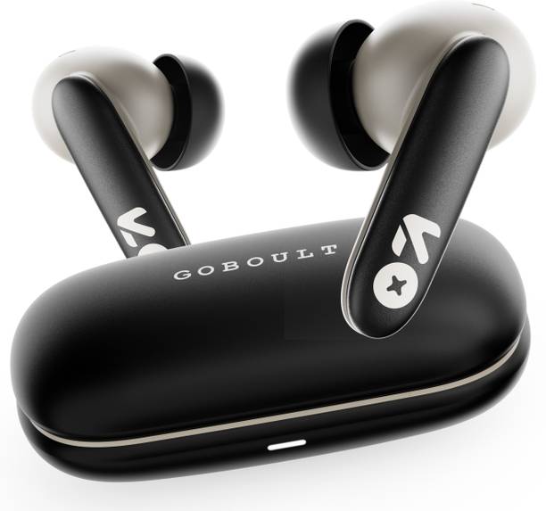 GOBOULT Y1 v2.0 60Hrs Battery, Ultra Sleek, App Support, Dual Pairing, 4 Mic ENC, 6.0v Bluetooth