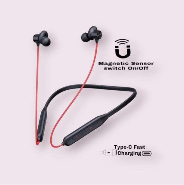 house of common Wireless Neckband, 58Hrs Playtime, Double EQ Mode, Fast Charging_UB Bluetooth & Wired