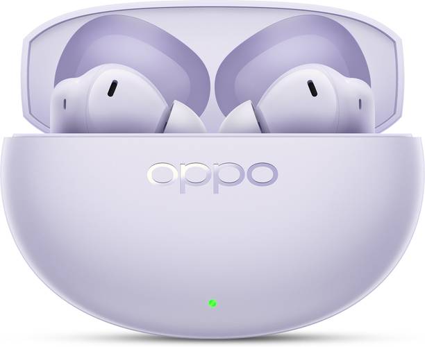 OPPO Enco Air 5 with 6-mic 52dB ANC,Upto 54Hrs Playtime,Low Latency,Fast Charging Bluetooth Headset (Lavender Purple, True Wireless)