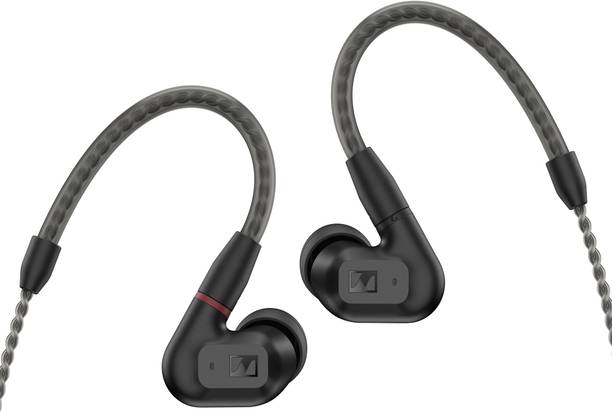 Sennheiser IE 200 In Ear Wired Audiophile Headphones with Deep Bass and Flexible Ear Hooks Wired