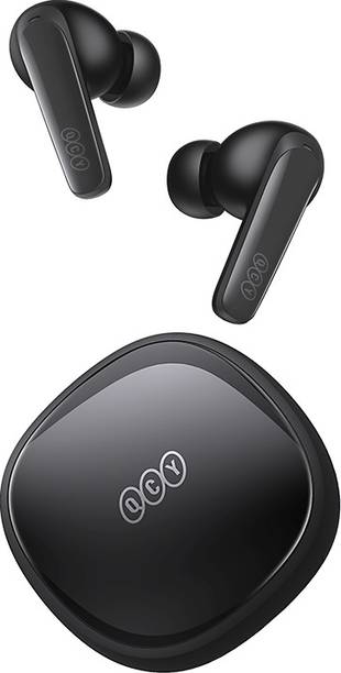 QCY T13X Pro,Global Brand, Glossy Finish, 4-Mic ENC, 9 EQs,Dual Pairing, Smart App Bluetooth