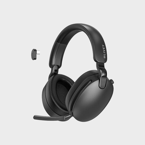 LIVEY Audixa 950BT Hybrid ANC Wireless Bluetooth Headset | USB-C 2.4GHz Dongle Bluetooth Gaming