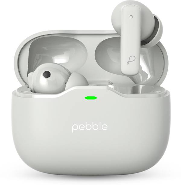 Pebble BlissBuds Ultra with Deep Bass, ANC, ENC Quad Mic, Dual Pairing, Clear Voice Bluetooth Gaming