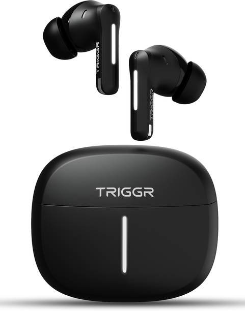 TRIGGR Luma One with Dual Pairing, 4-Mic ENC, 50H Battery, Ambient LED, Rubber Grip Bluetooth