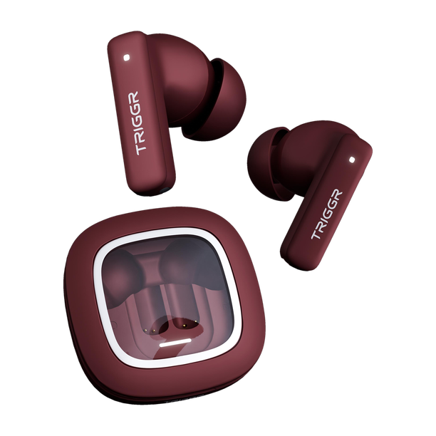 TRIGGR Apex S1 with Dual Pairing, 100H Battery, Quad Mic ENC, Rapid Pair, Rubber Finish Bluetooth