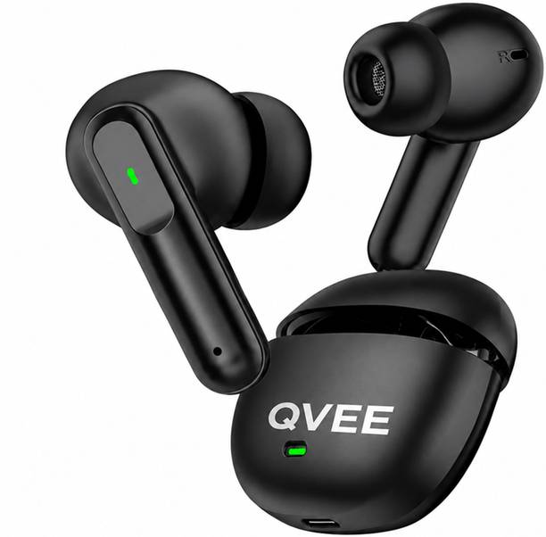 Qvee Aeropods with 50dB ANC, 360 Spatial AI Audio, Hi-Res LHDC and 48hrs Playtime-5 Bluetooth Gaming