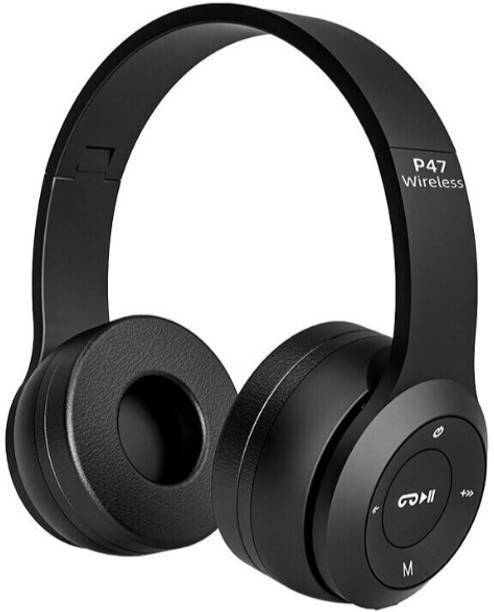 VIJYONICS P47 Wireless Headset with FM and SD Card Slot Bluetooth Bluetooth Bluetooth & Wired