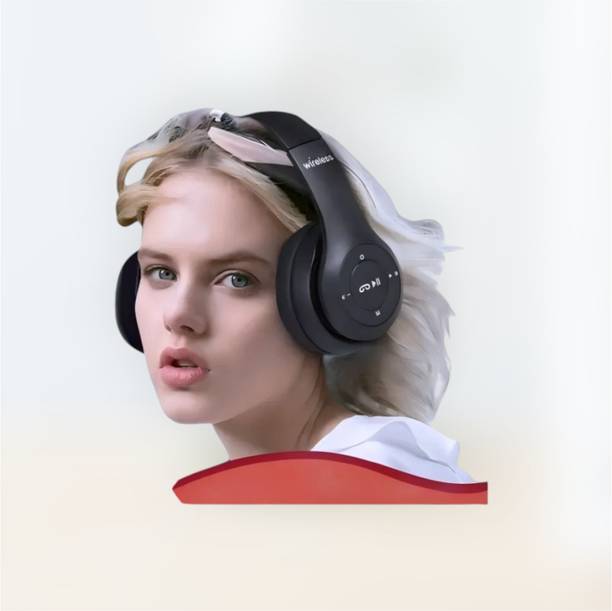 AIZINA Wireless Travel-Friendly Headphones with Mic & SD Card_QD Bluetooth & Wired