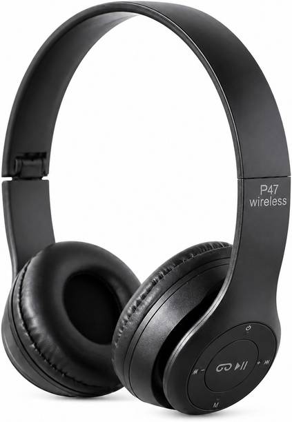 Roshantechenterprise P47 Wireless Bluetooth Headphone Bluetooth & Wired