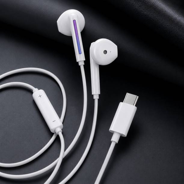 HRYFiNE Premieum Quailty USB C Earphones with Noise Isolation & HD Sound for all type C Wired