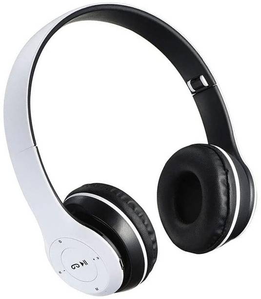 Techpunch BT Wireless Headphone with Mic Foldable Earphone with FM,TF Bluetooth Bluetooth & Wired