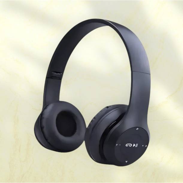 TWS Battery-Boosted Headphones with Mic & SD Card, Extended Runtime_JQ Bluetooth & Wired