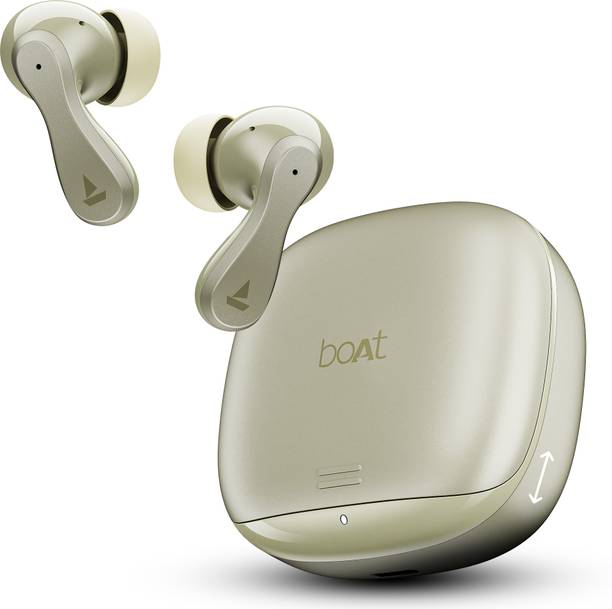 boAt Airdopes 313, Glide Shell, ENx Tech, 75 Hrs Battery, ASAP Charge, App Support Bluetooth