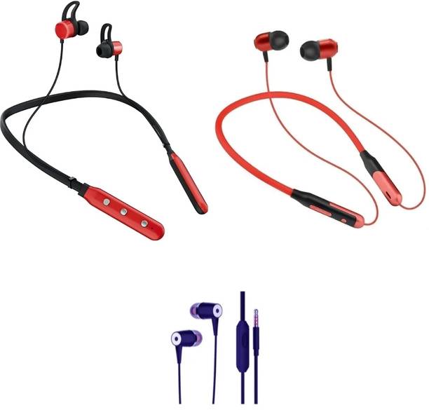 LEVELPLUS Bluetooth Music N3 & Jazz With Sl Cap Neckband Combo 45 Hours Playtime Bluetooth