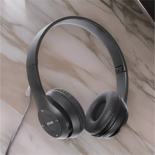 TWS Noise Resistant Headphones with Mic & SD Card, Big Battery_SK Bluetooth & Wired