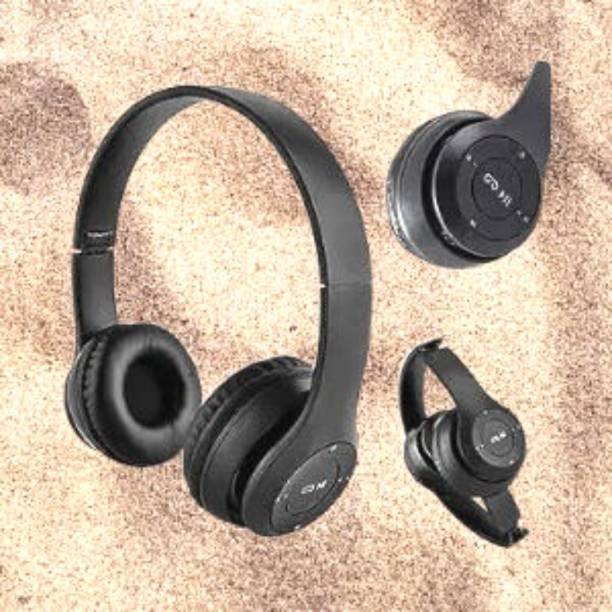 SYARA PC-1005 P47 Headset Super Extra Bass Bluetooth Headset (Furious On the Ear) Bluetooth Headset