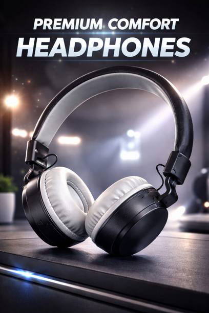 thewhiteshop Bluetooth Headphone|Deep Bass Stereo Sound|Gaming Headset with Mic|Foldable Bluetooth