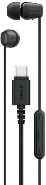 SONY IER-EX15C Type-C Earphones with Mic, Tangle Free Wire, in-Line Remote for Volume Wired