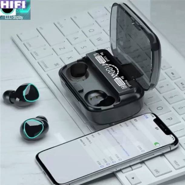 Bashaam HA2110 M10_ MAX BLUETOOTHPlayback with Power BankWireless Earbuds (PACK OF 1) Bluetooth Headset