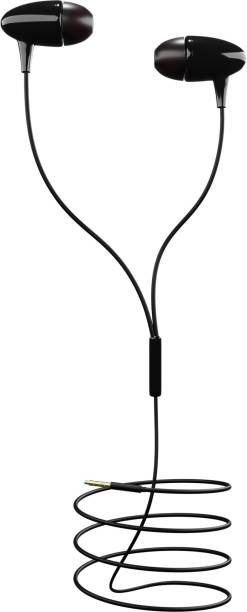 IAIR In-Ear Glow Wired Earphone with Mic, Dynamic Stylish Silicon Ear Tip-Carbon Grey Wired Headset
