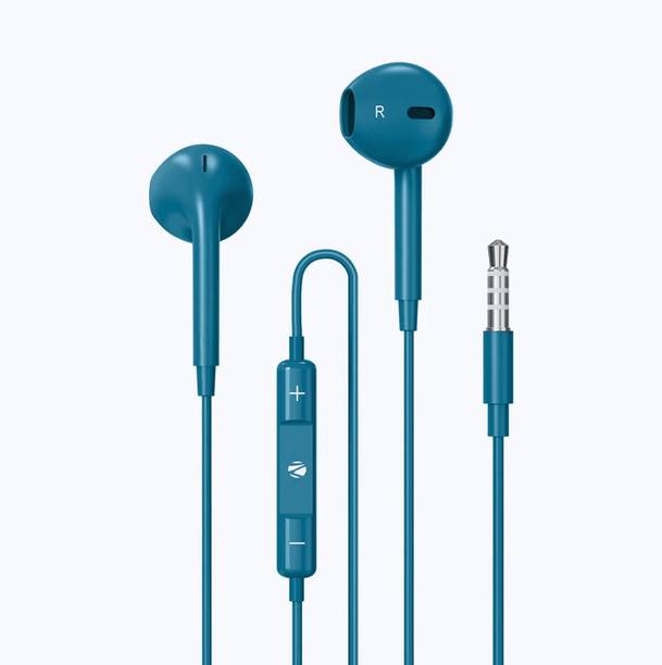 ZEBRONICS ZEB-BUDS30 Wired Headset Blue, In the Ear