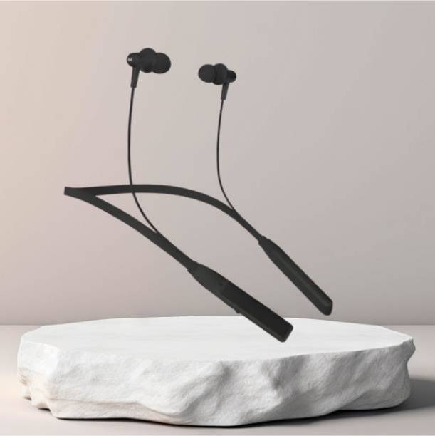 AIZINA Magnetic Earbud Wireless Neckband, Tuned for Deep Bass Audio_KQ Bluetooth & Wired