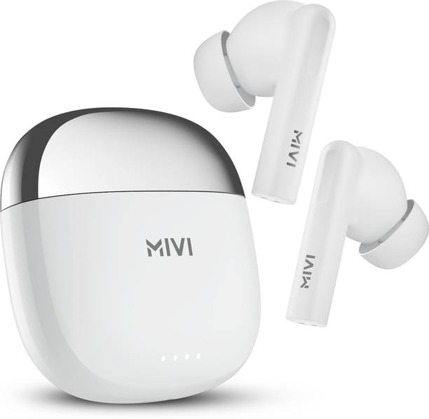 Mivi DuoPods i4 TWS,Quad-mic ENC,13mm Bass,50+ Hrs Playtime,low latency,Type C,5.3 Bluetooth