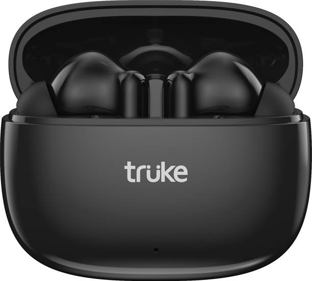 truke Buds Elite with 10mm Driver, 70Hrs Battery, Volume Control, 2-Mic ENC, Game Mode Bluetooth