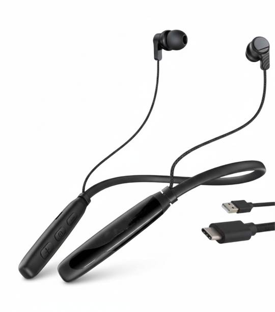 Sanjana Collections Wireless Neckband Earphones Bluetooth, in-Ear, with USB-C RL-BT414 Bluetooth