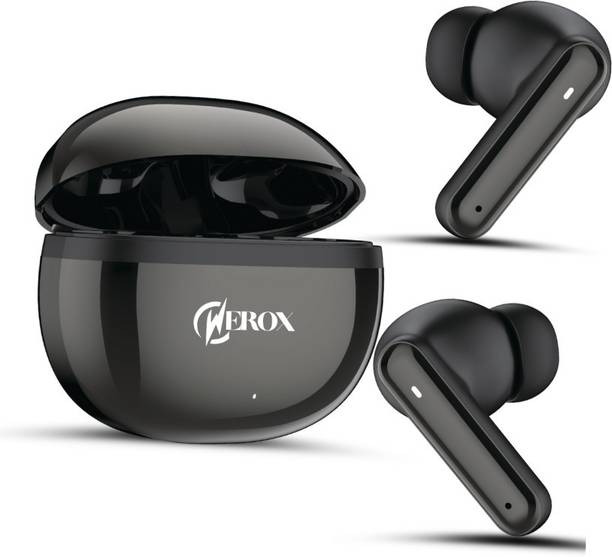 WEROX Y-Lite Airdoze Quad Mic Auto ENC, 50Hr Backup, Low Latency Bluetooth Gaming