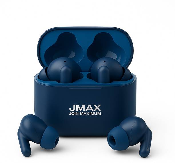 Jmax JM-TW-10 Bluetooth Earbuds | 35H Playtime | Low Latency | Deep Bass TWS Bluetooth Gaming