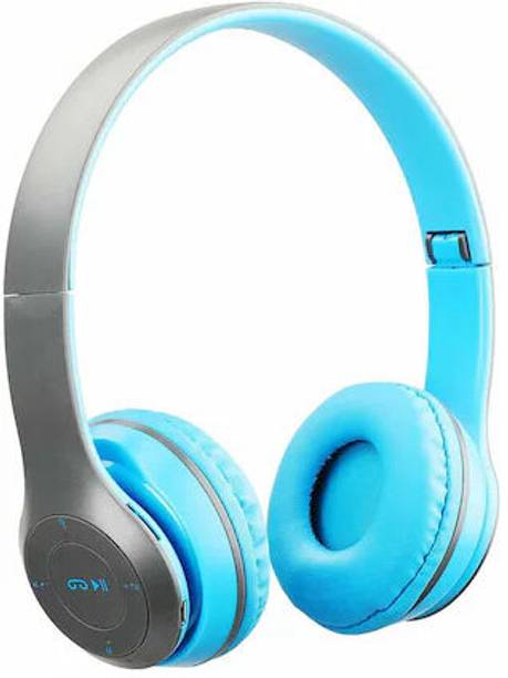 Techpunch 5.0 Stereo Radio Portable MP3 Player Aux Stereo Foldable Headphones MP3 Player Bluetooth & Wired