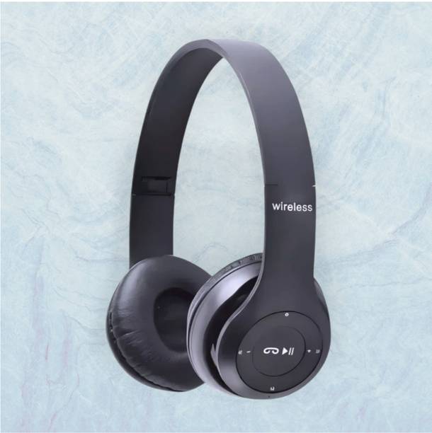 AIZINA HD Sound Headphones with Mic & SD Card, Long Battery Duration_BQ Bluetooth & Wired