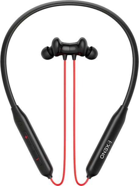 Bxeno Bullets C2 - MAGNETIC POWER OFF/ON 48Hr Playtime Headphone Neckband (RED5) Bluetooth