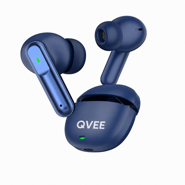 Qvee Aeropods with 50dB ANC, 360 Spatial AI Audio, Hi-Res LHDC and 48hrs Playtime-1 Bluetooth Gaming