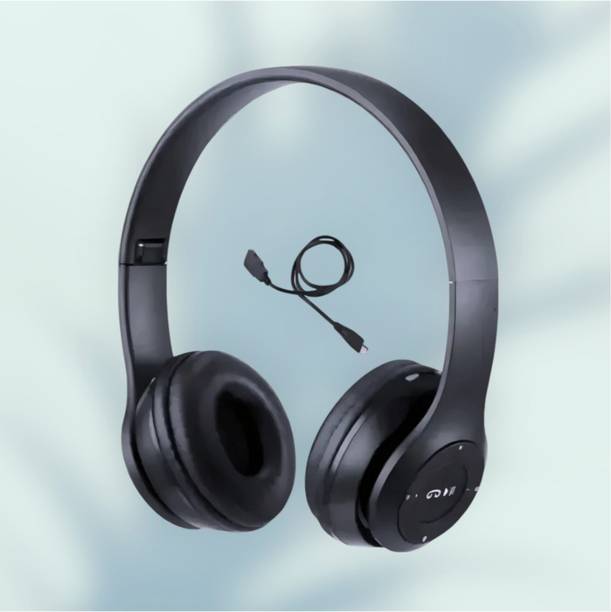 house of common Superior Battery Efficiency Headphones with Mic & High-Fidelity_HI Bluetooth & Wired