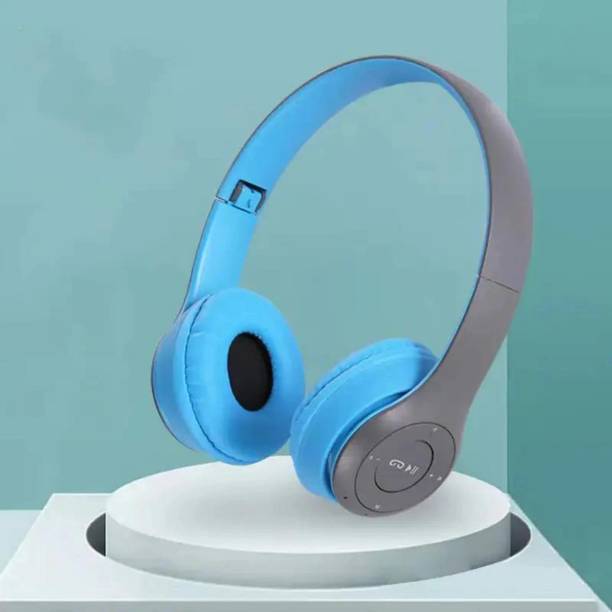 DZONE ACCESSORIES DZONE Best Sound Latest P47 Bluetooth Headset (Blue, True Wireless) Bluetooth